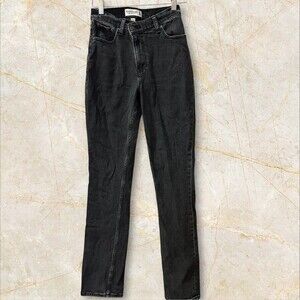 Abercrombie & Fitch Jeans High Rise Slim Fit Women’s 24/00 Stretch Black Denim
